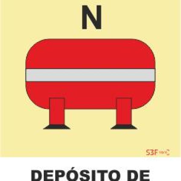 Sinais da Marinha - Fotoluminescente 2F. (Aplicação por Suspensão) 200x200mm