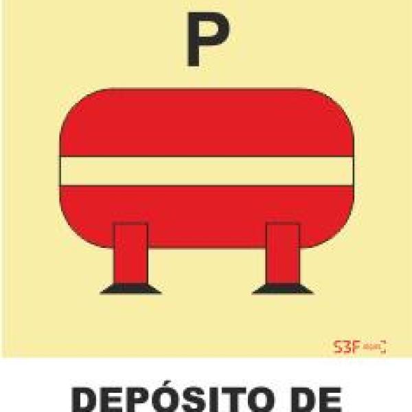 Sinais da Marinha - Fotoluminescente 2F. (Aplicação por Suspensão) 200x200mm