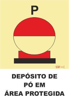Sinais da Marinha - Fotoluminescente 2F. (Aplicação por Suspensão) 300x300mm