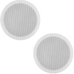 Pack 2x Altifalantes de Tecto Baixo Perfil 6 100W Branco IPX5 (MSLP65) - POWER DYNAMICS
