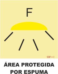 Sinais da Marinha - Fotoluminescente 2F. (Aplicação por Suspensão) 300x300mm
