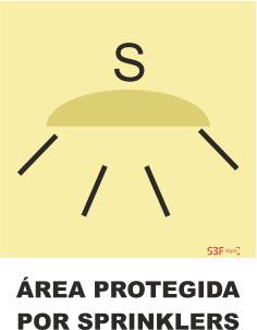 Sinais da Marinha - Fotoluminescente 2F. (Aplicação por Suspensão) 300x300mm