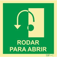 Sinais da Marinha - Fotoluminescente 2F. (Aplicação por Suspensão) 300x300mm