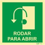 Sinais da Marinha - Fotoluminescente 2F. (Aplicação por Suspensão) 300x300mm