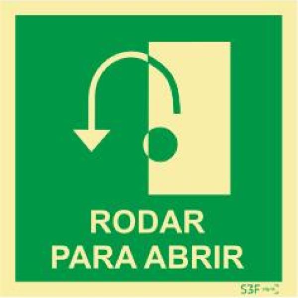 Sinais da Marinha - Fotoluminescente 2F. (Aplicação por Suspensão) 400x400mm