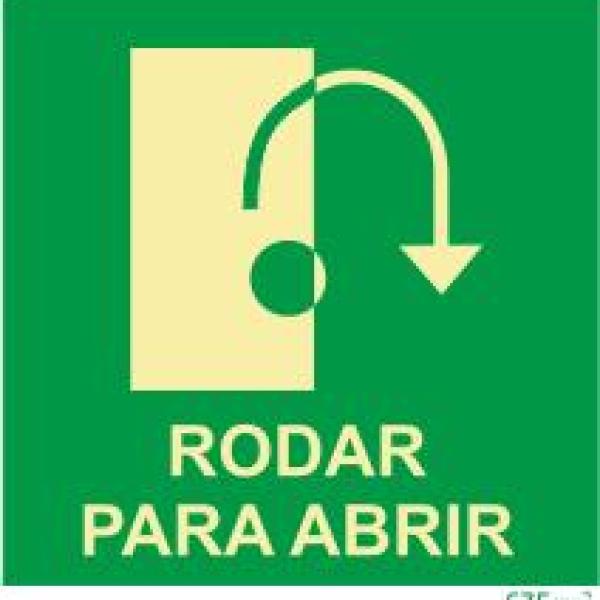 Sinais da Marinha - Fotoluminescente 2F. (Aplicação por Suspensão) 300x300mm