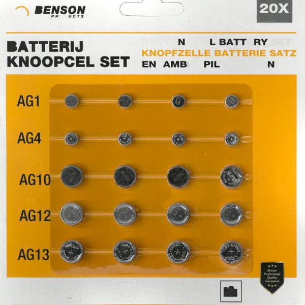 Pack 20x Pilhas Alcalinas/Lithium Diversas - BENSON