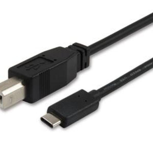 Cabo USB 2.0 B Macho - USB C Macho (1 metro) - EQUIP