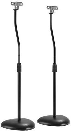 Pack 2x Suportes de Chão Preto p/ Colunas Satélite (HTS12) - AUDIZIO