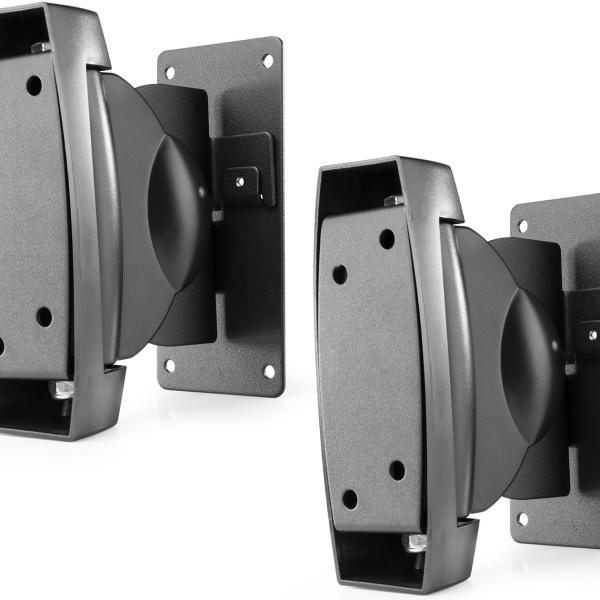 Pack 2x Suportes de Parede Reforçados Preto p/ Colunas (HTS30) - AUDIZIO