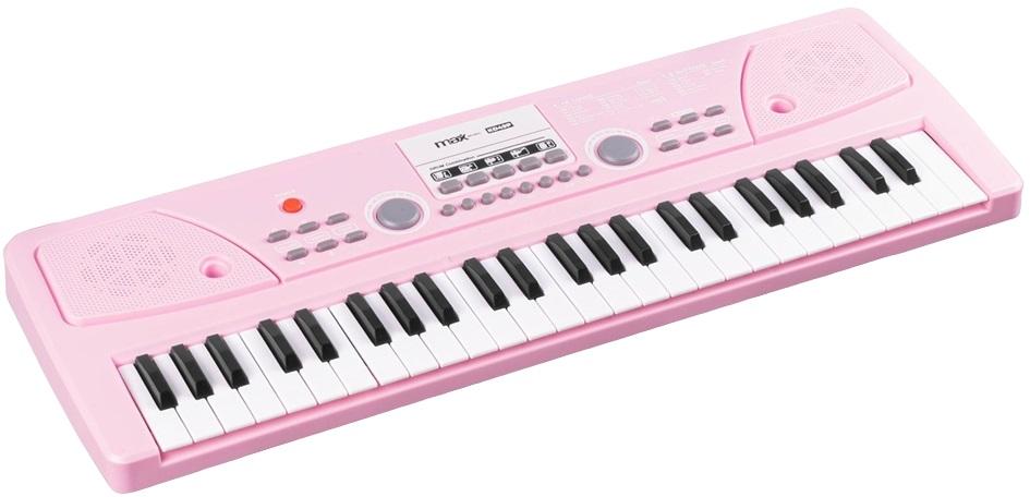 Teclado Musical Electrónico 49 Teclas c/ Bateria e Microfone (KD49P) - MAX