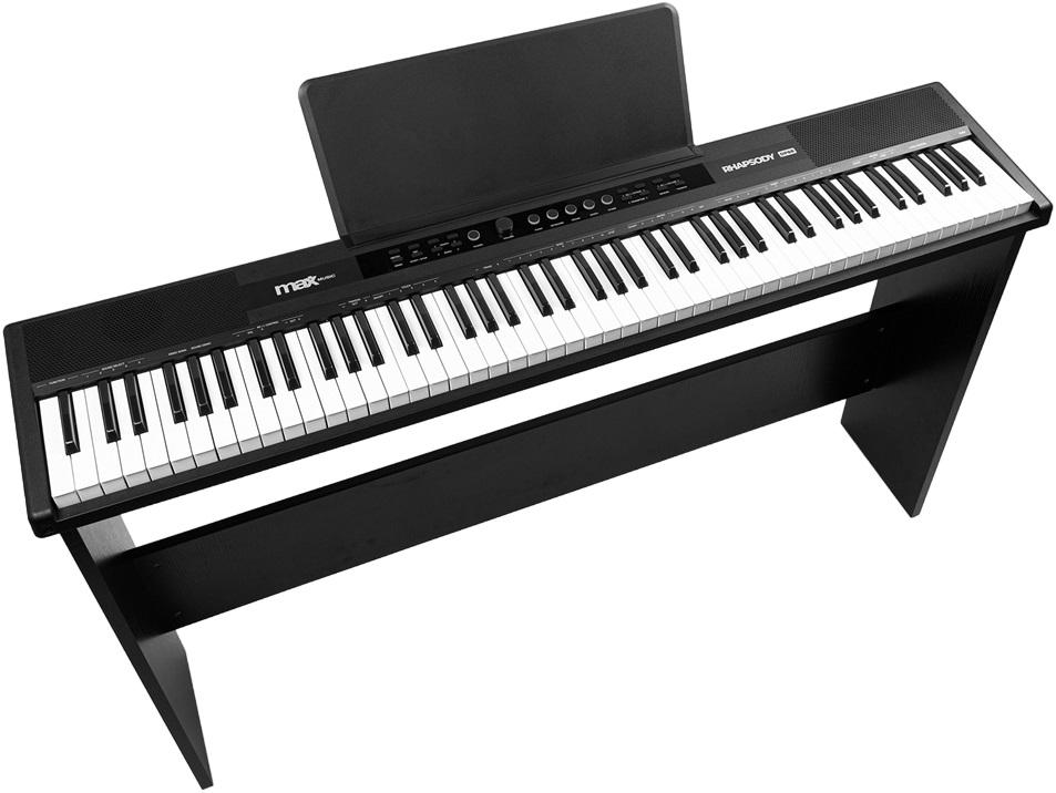 Piano Digital 88 Teclas c/ Suporte p/ Mobiliário (RhapsodyDP88P) - MAX