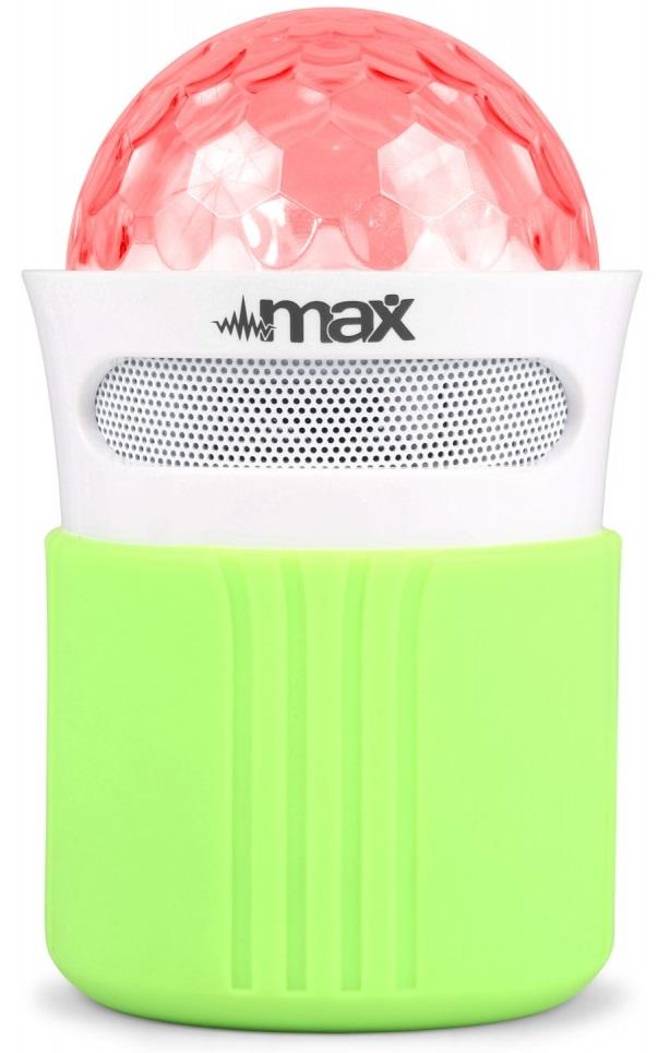 Coluna Mini Portátil LEDs Efeitos RGB c/ Leitor FM, MiniSD, MP3, AUX e Bluetooth (MX2) - MAX