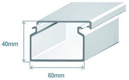 Calha 60x40mm Branca (2 mts) - EFAPEL