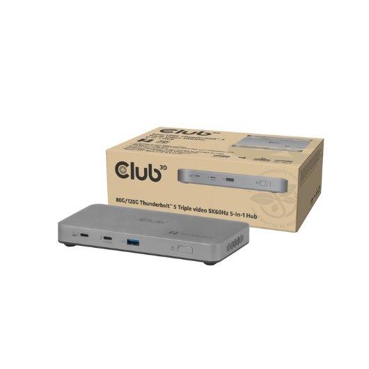 HUB 5 IN 1 USB-C CLUB3D THUNDERBOLT 5 180W 5K60HZ