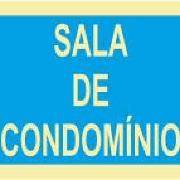 Sinal de Condomínio - Alumínio (0.8mm espessura) 300x150mm