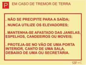 Sinal de Condomínio - Fotoluminescente 2F. (Aplicação por Suspensão) 200x150mm