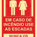 Sinal de Condomínio - Fotoluminescente 2F. (Aplicação por Suspensão) 100x150mm