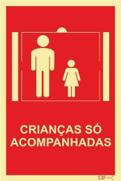 Sinal de Condomínio - Fotoluminescente 2F. (Aplicação por Suspensão) 150x200mm