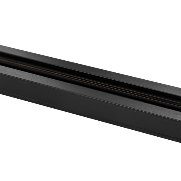 Calha Track Light p/ Projectores 2 Vias (2 mts) - Preto