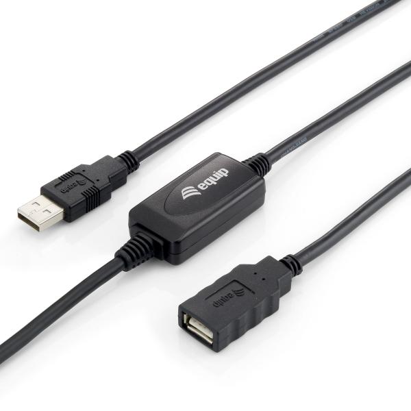 Cabo Extensão USB 2.0 A Macho - USB 2.0 A Femea (10 mts) - EQUIP