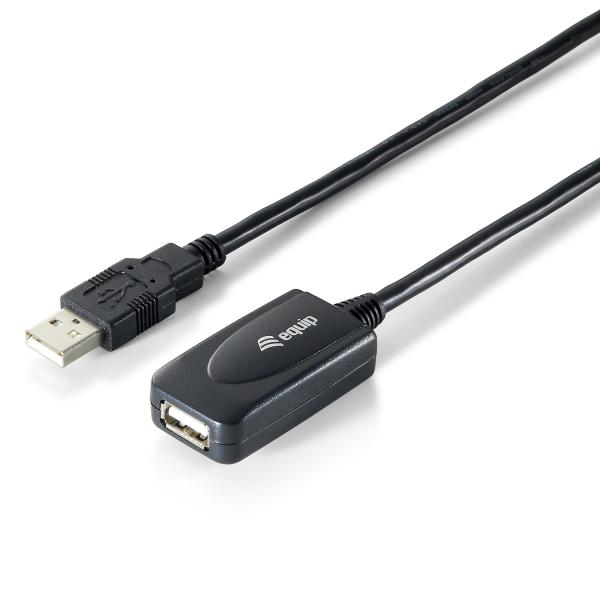 Cabo Extensão USB 2.0 A/A Macho - Fêmea (15 mts) - EQUIP