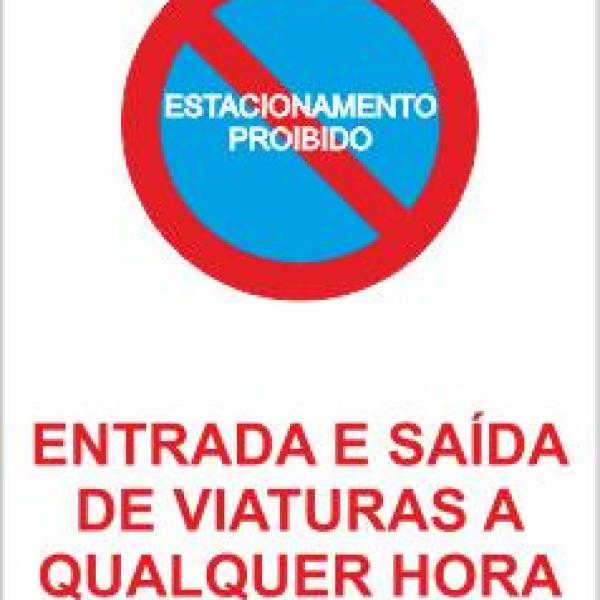 Sinais de Parque de Estacionamento - Vinil 200x300mm