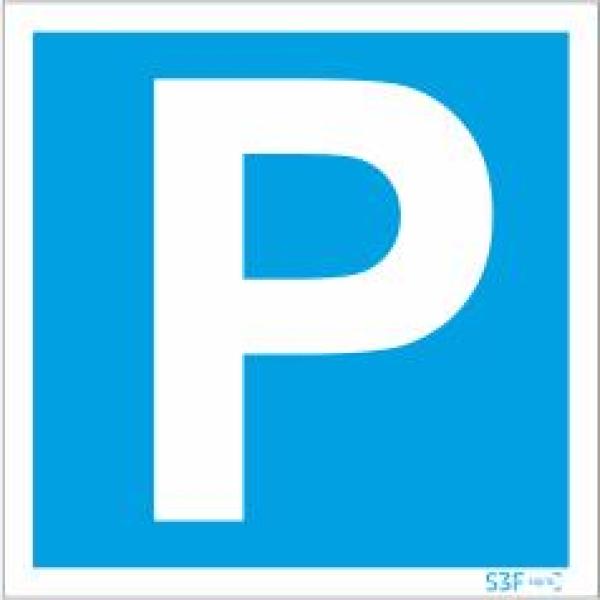 Sinais de Parque de Estacionamento - Alumínio (0.8mm espessura) 600x600mm