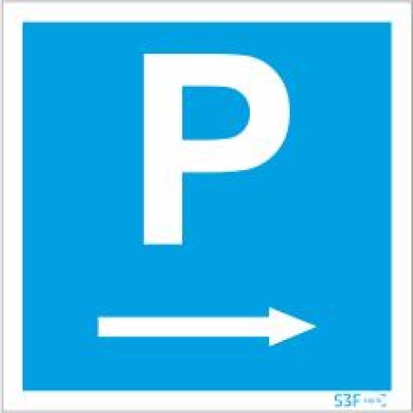 Sinais de Parque de Estacionamento - Alumínio (0.8mm espessura) 600x600mm