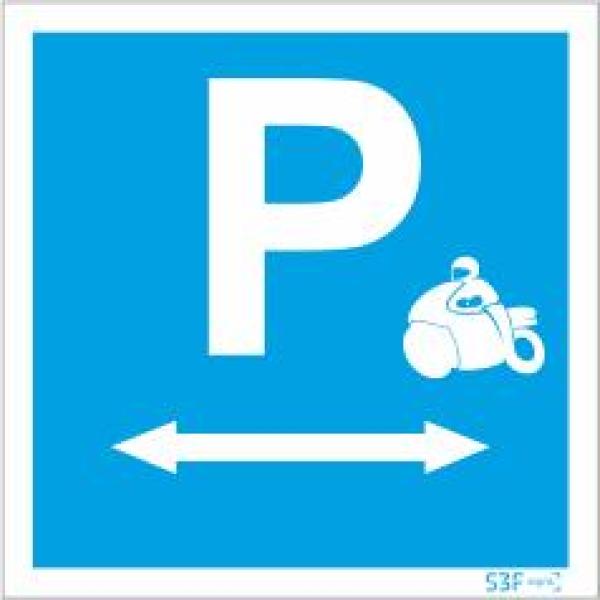 Sinais de Parque de Estacionamento - Alumínio (0.8mm espessura) 300x300mm