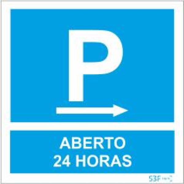 Sinais de Parque de Estacionamento - Fotoluminescente 1F. 300x300mm