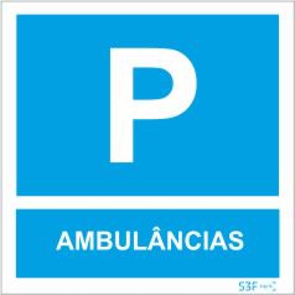 Sinais de Parque de Estacionamento - Fotoluminescente 1F. 400x400mm