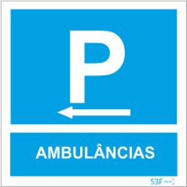 Sinais de Parque de Estacionamento - Fotoluminescente 1F. 400x400mm