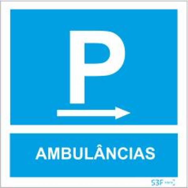 Sinais de Parque de Estacionamento - Alumínio (0.8mm espessura) 600x600mm