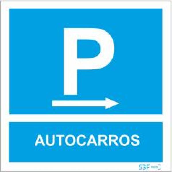 Sinais de Parque de Estacionamento - Alumínio (0.8mm espessura) 300x300mm