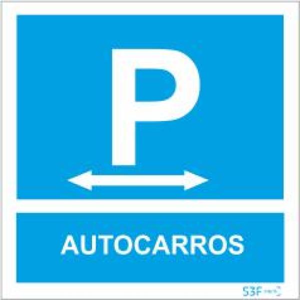 Sinais de Parque de Estacionamento - Fotoluminescente 1F. 300x300mm