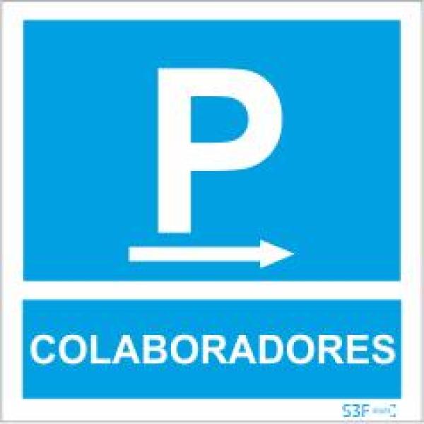 Sinais de Parque de Estacionamento - Fotoluminescente 1F. 400x400mm
