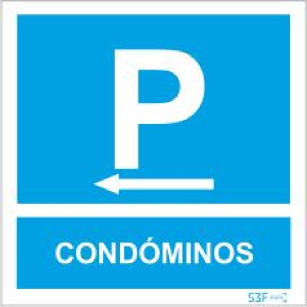 Sinais de Parque de Estacionamento - Fotoluminescente 1F. 400x400mm