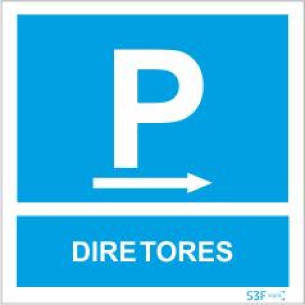 Sinais de Parque de Estacionamento - Alumínio (0.8mm espessura) 400x400mm