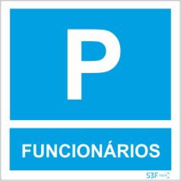 Sinais de Parque de Estacionamento - Fotoluminescente 1F. 400x400mm
