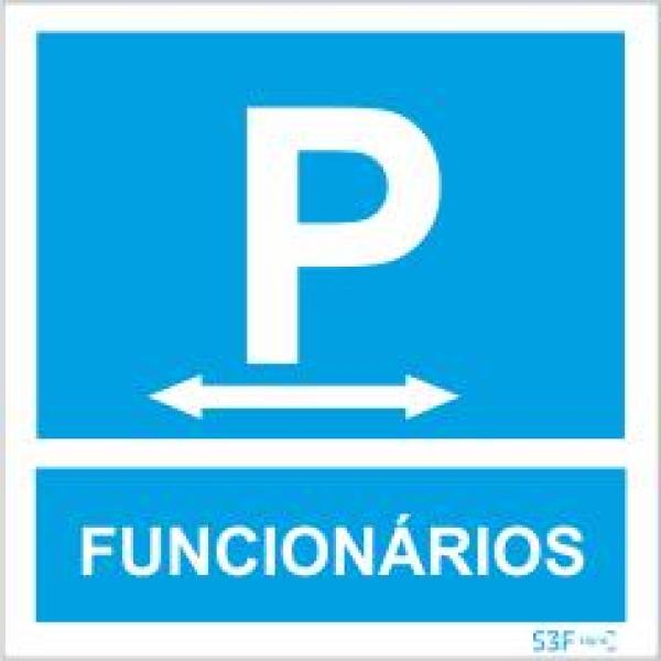 Sinais de Parque de Estacionamento - Fotoluminescente 1F. 400x400mm