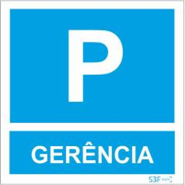 Sinais de Parque de Estacionamento - Fotoluminescente 1F. 400x400mm