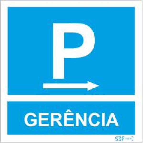 Sinais de Parque de Estacionamento - Fotoluminescente 1F. 400x400mm