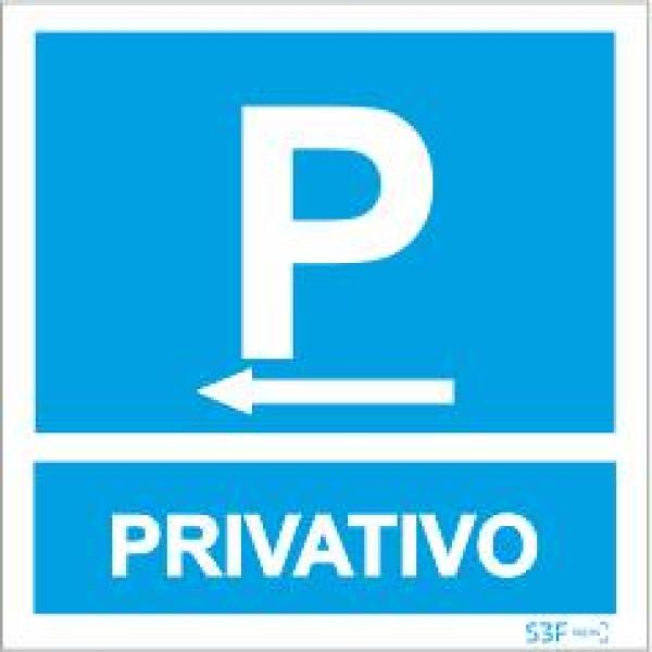 Sinais de Parque de Estacionamento - Fotoluminescente 1F. 400x400mm