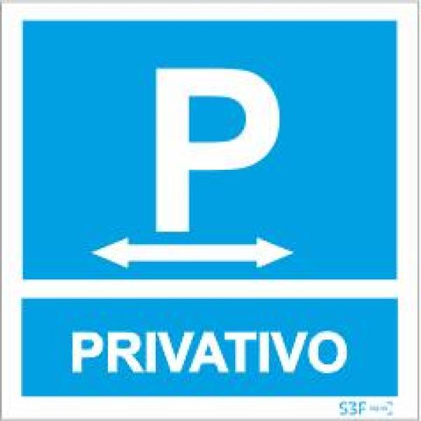 Sinais de Parque de Estacionamento - Fotoluminescente 1F. 300x300mm