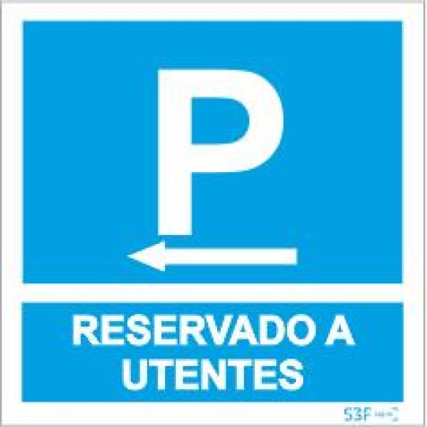 Sinais de Parque de Estacionamento - Alumínio (0.8mm espessura) 300x300mm