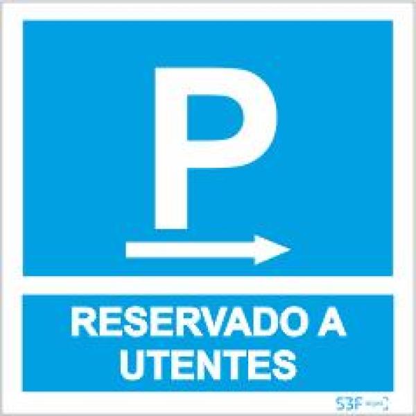 Sinais de Parque de Estacionamento - Alumínio (0.8mm espessura) 300x300mm