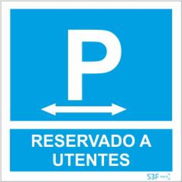 Sinais de Parque de Estacionamento - Alumínio (0.8mm espessura) 300x300mm