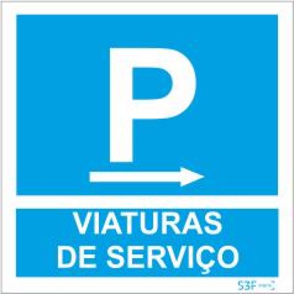Sinais de Parque de Estacionamento - Alumínio (0.8mm espessura) 300x300mm