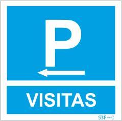 Sinais de Parque de Estacionamento - Alumínio (0.8mm espessura) 400x400mm